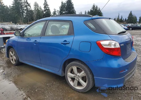 2009 Toyota Corolla Matrix S z USA, uszkodzony, nr VIN 2T1LE40E69C008124